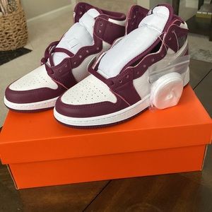 Air Jordan 1 Retro High OG GS 7Y Bordeaux/Metallic
